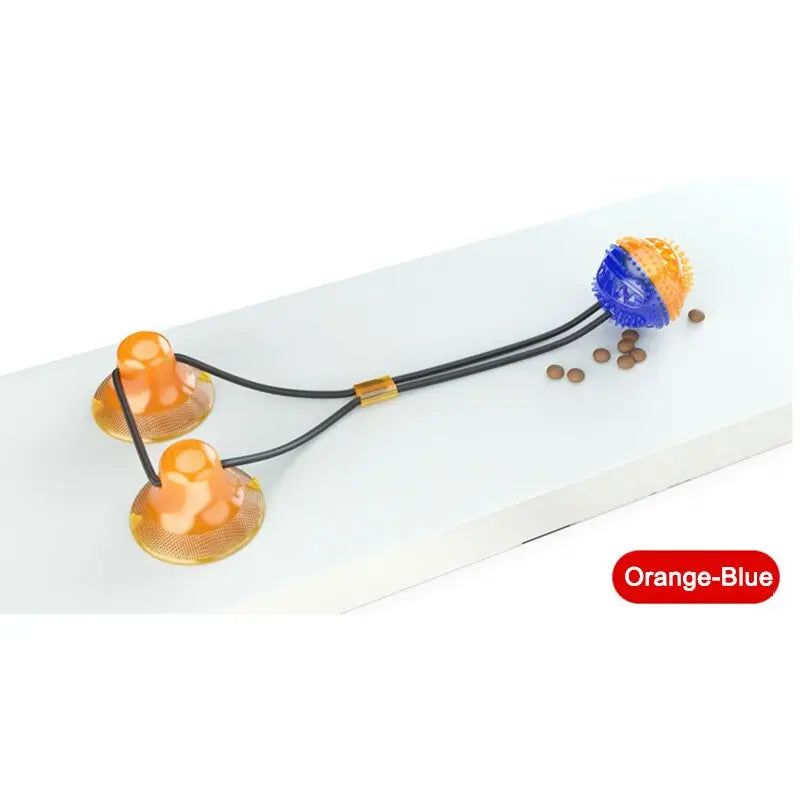 Pet Dog Toys Ball On A Sucker Toys Elastic Ropes Dog Teeth Cleaning Chewing Toys eprolo