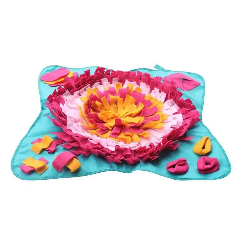 New Pet Non-Slip Puzzle Decompression Puzzle Training Feeding Flowers Smelling Pad Cat And Dog General Toy eprolo