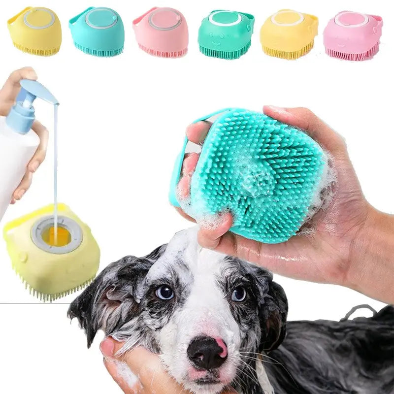 Pet shower brush dog massage brush pet massage glove cat grooming brush pet product bathing tool eprolo