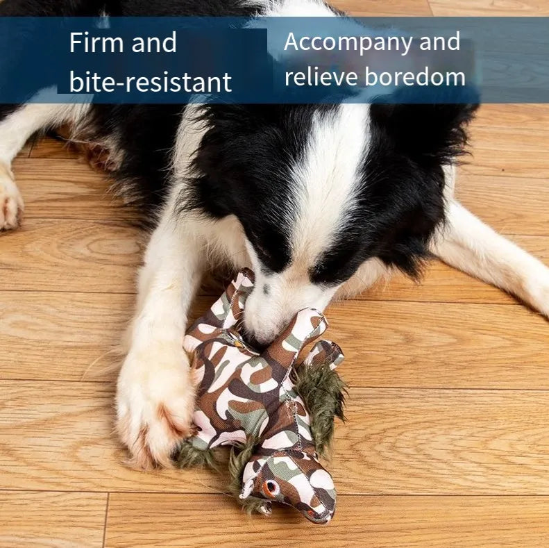 Dog plush toys sound out and interact to relieve boredom bite resistance outdoor hunting training pet dogs eprolo