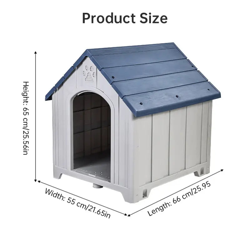 Heavy Duty Outdoor Dog House - 4 Season Insulated Shelter Waterproof & Anti-UV Kennel for All Size Dogs eprolo