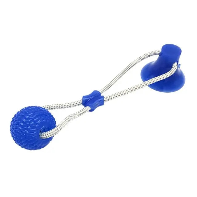 Interactive fun Pet toy with suction cup dog push toy with TPR ball Pet Tooth Cleaning,Chewing,Playing, IQ Treat Ball Puppy Toys eprolo