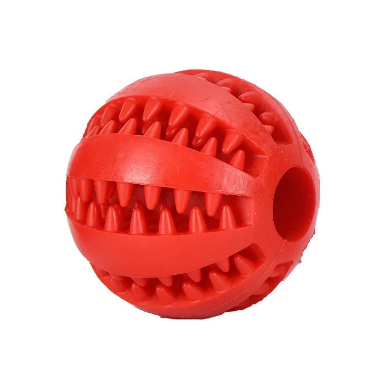 Dog Toy Ball Interactive Rubber Balls Puppy Chewing Toys Pet Tooth Cleaning Ball Cats Pets Food Treat Feeder Silicone Balls Toy eprolo