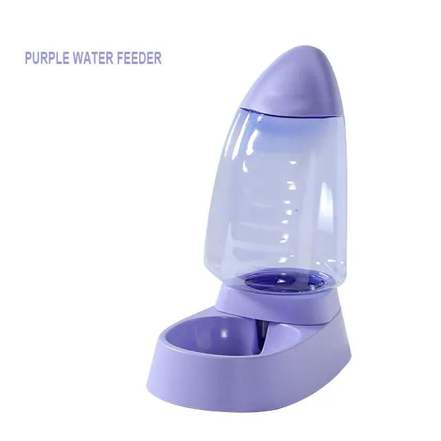 Pet Drinking Water Feeding Bowl Sailboat Type Large Capacity Cat Bowl Dog Food Bowl Can See Through Cat Water Dispenser Dog Bowl eprolo