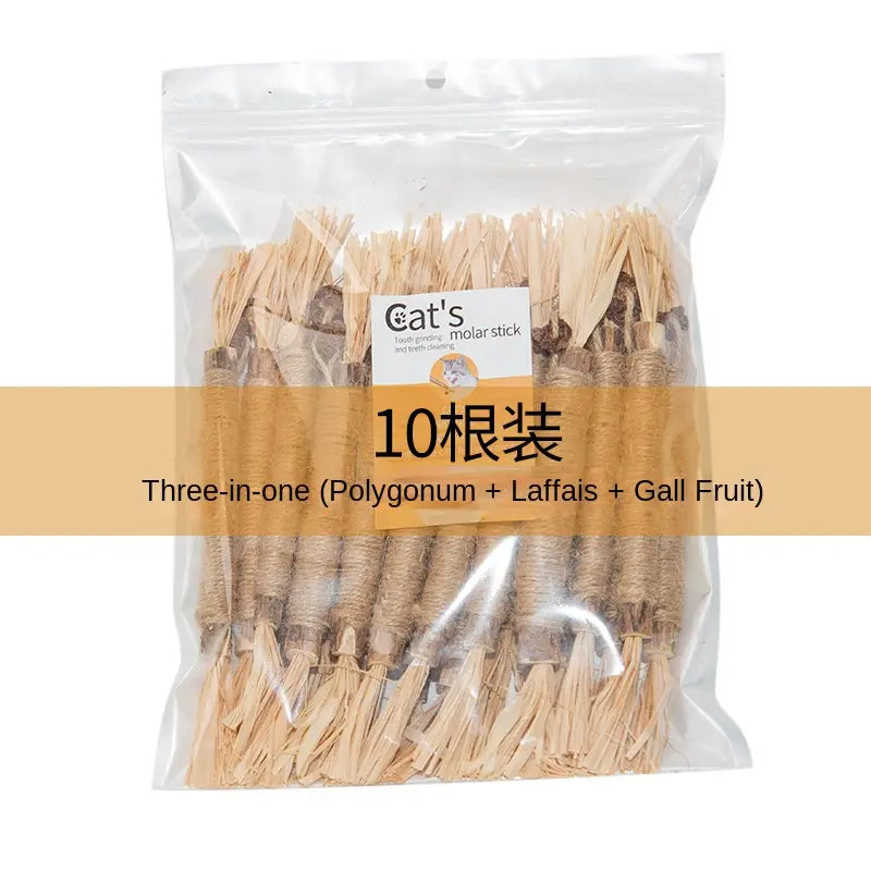 Cat Dental Chew Stick with Catnip - Teeth Cleaning, Tartar Removal, Fresh Breath, Self-Entertainment Pet Toy eprolo