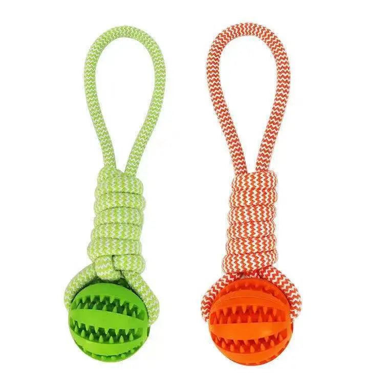 New Dog Toys Rubber Hand pulled Spill Ball Toys Molars Bite Teeth Cleaning Pet Products eprolo