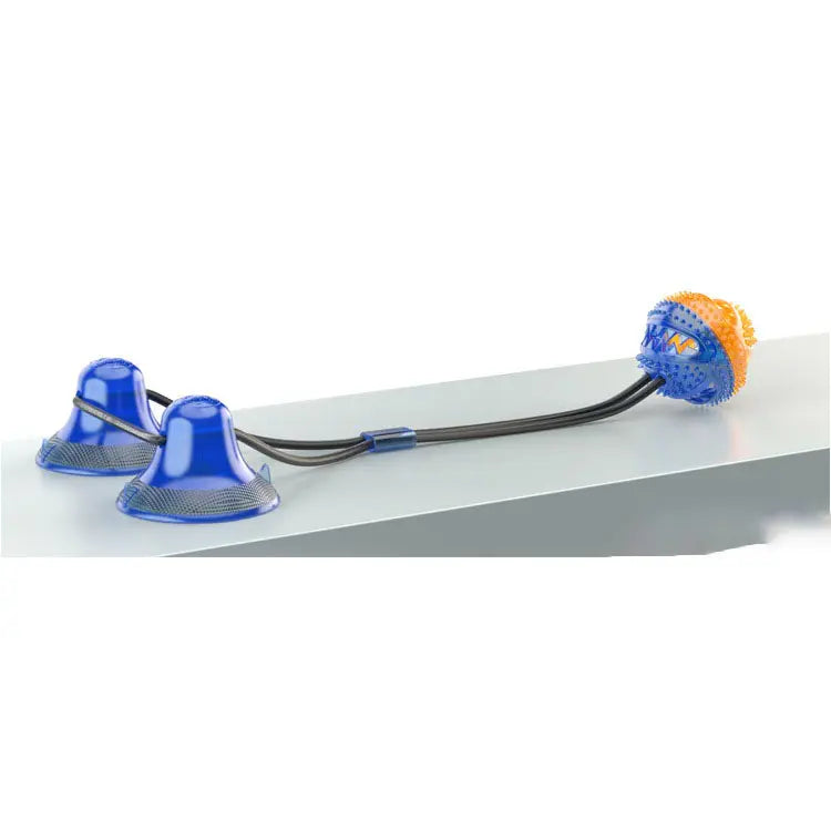 Dog Toy Double Suction Cup Pull Rope Molar Bite Leakage Resistant Food Ball Pet Products eprolo