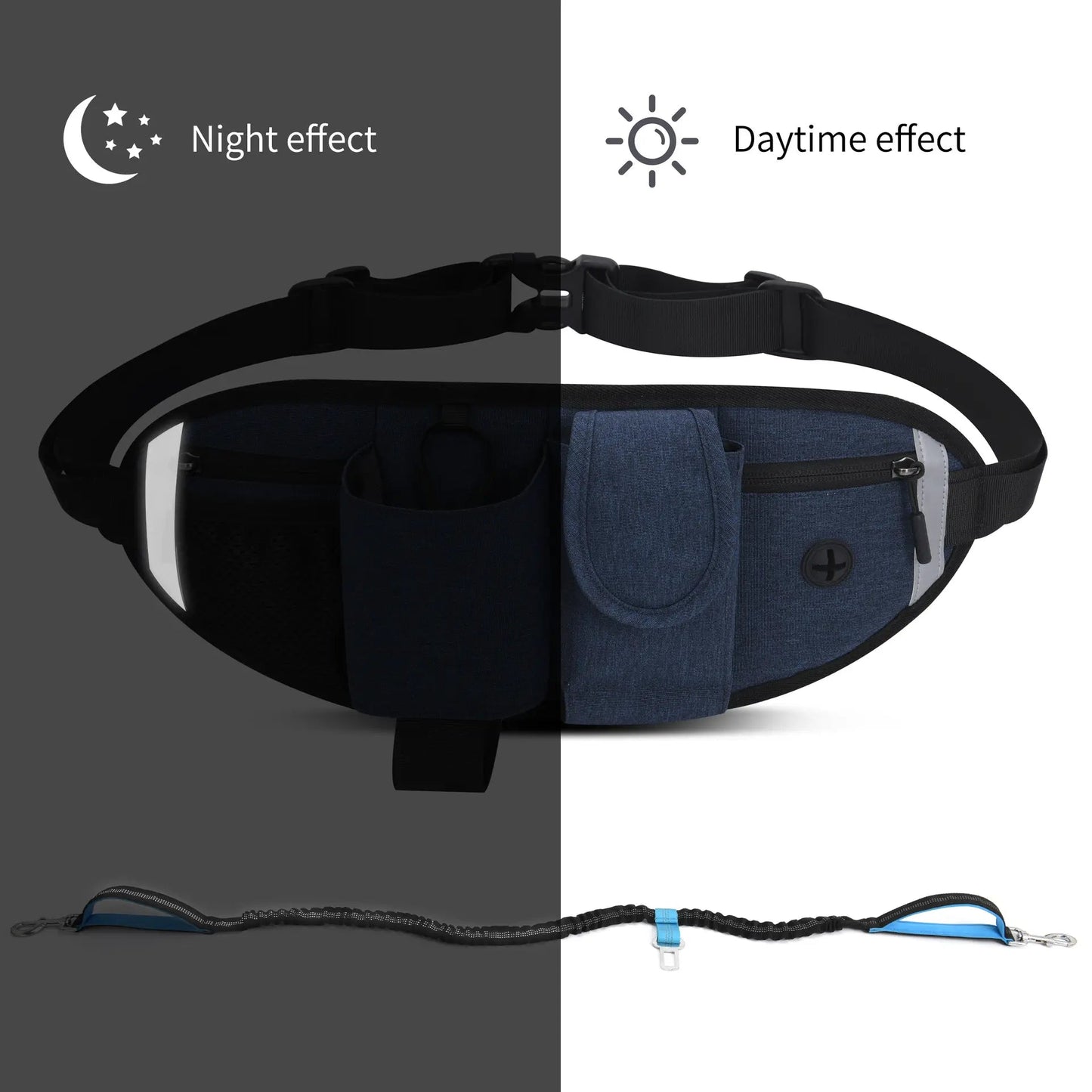 Running Sports Fanny Pack Multifunctional Waterproof Pet Fanny Pack Outdoor Anti-Punching Elastic Dog Walking Fanny Pack eprolo