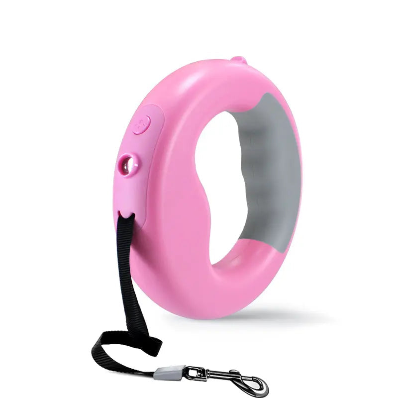 New LED Light Dog Rope Pet Automatic Retractable Leash Ring Luminous Dog Walking Rope Pet Supplies eprolo