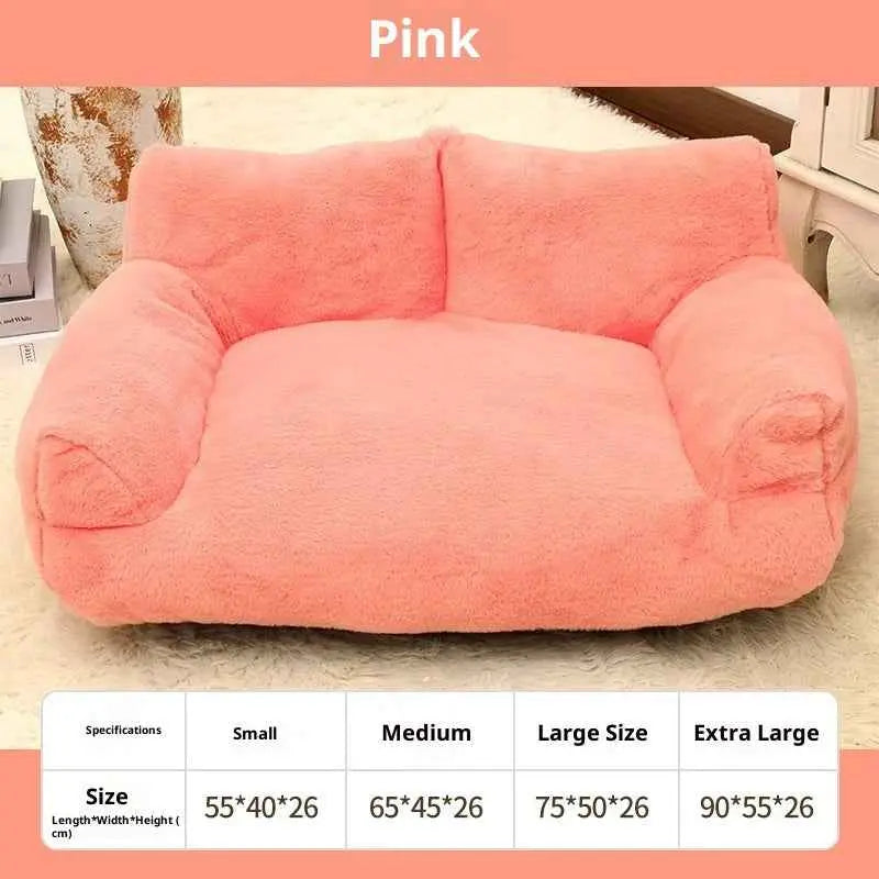 Rabbit Plush Pet Sofa Bed – Soft Comfort Nest for Dogs (S–XL)