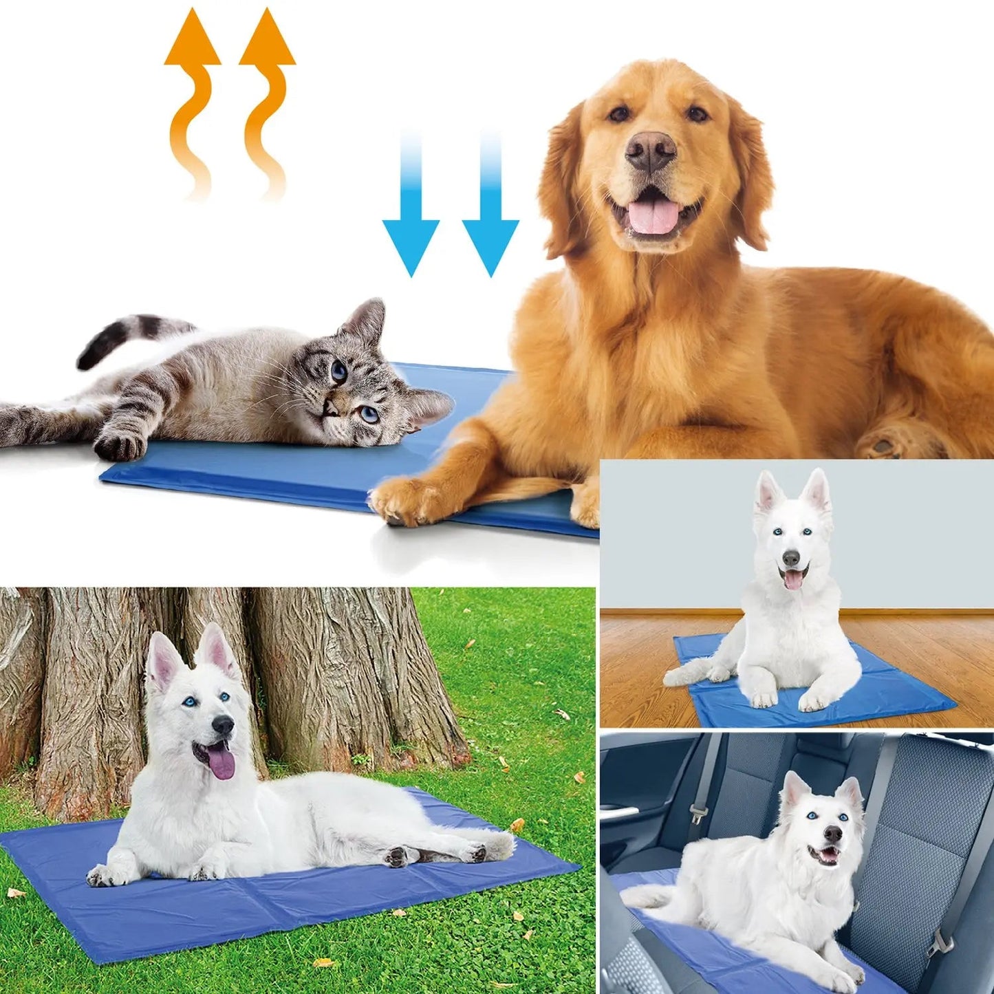 Dog Cooling Mat for Summer - Keeps Pets Cool Needora