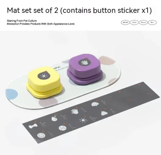 Interactive Pet Communication Button – Recordable Training & Talking Button for Dogs & Cats Needora