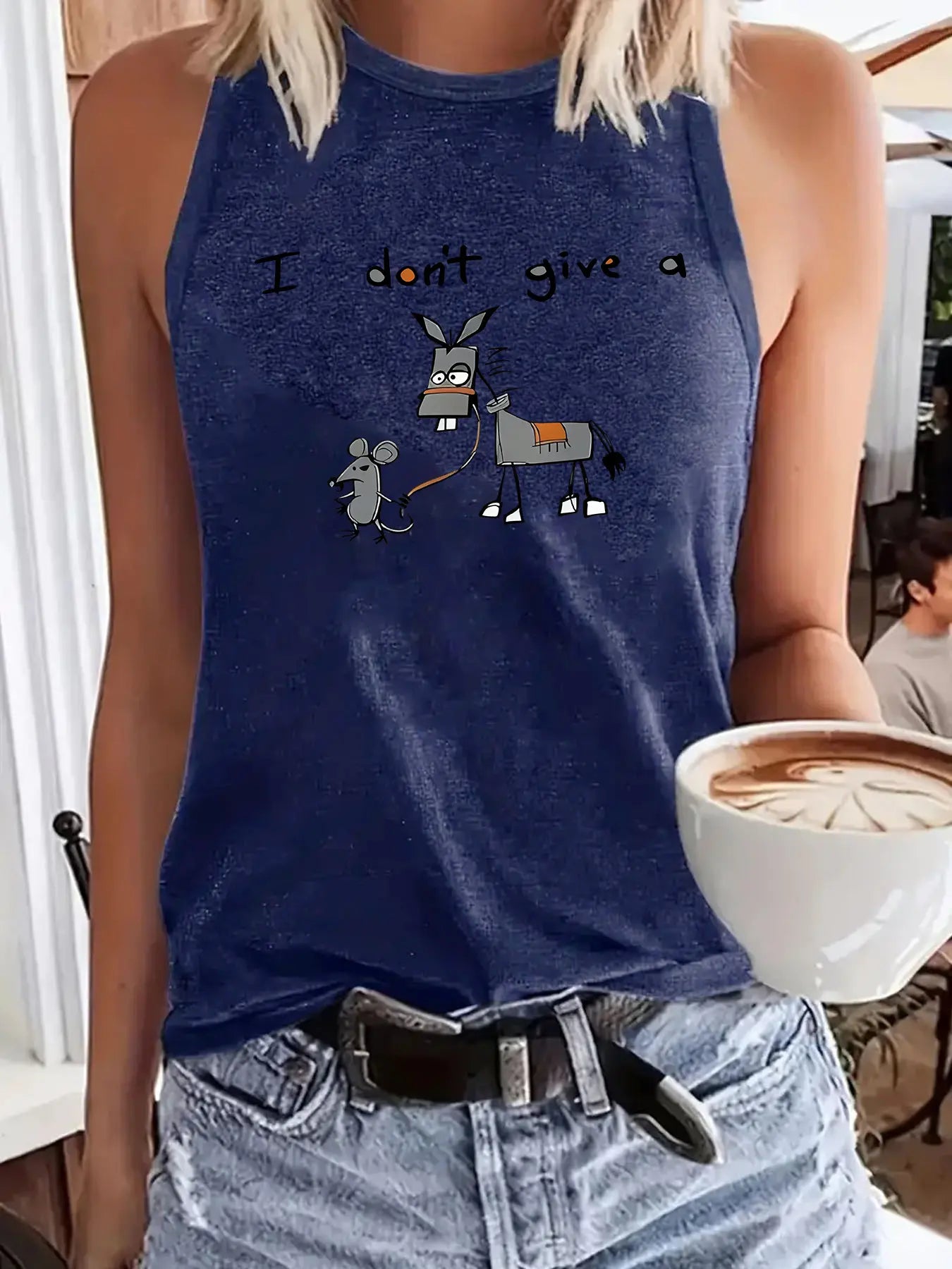 Alphabet animal print vest eprolo