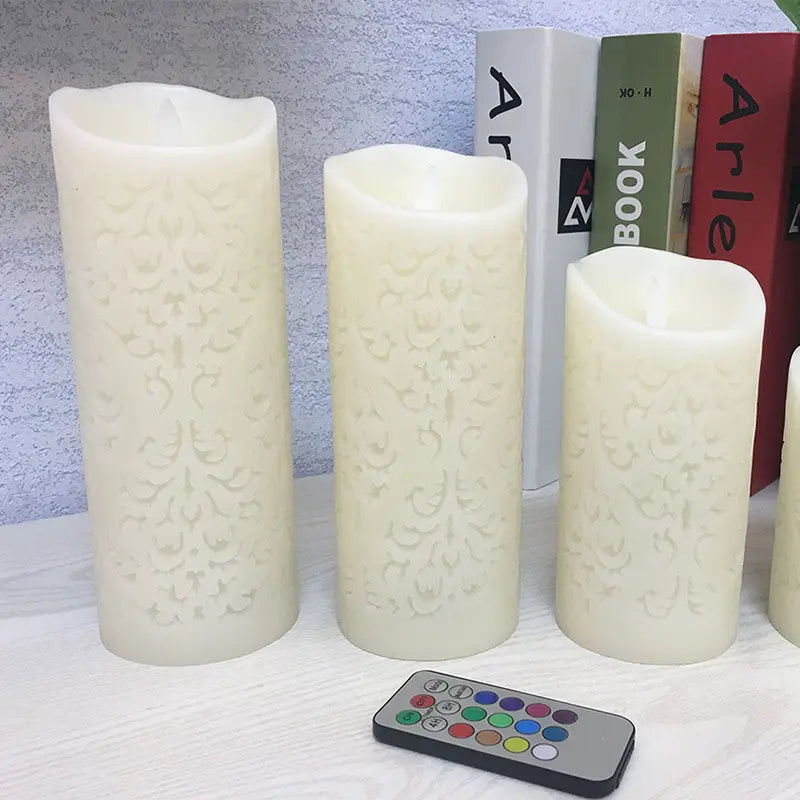 LED Electronic Candle with Remote and Timer (18 Keys) Needora