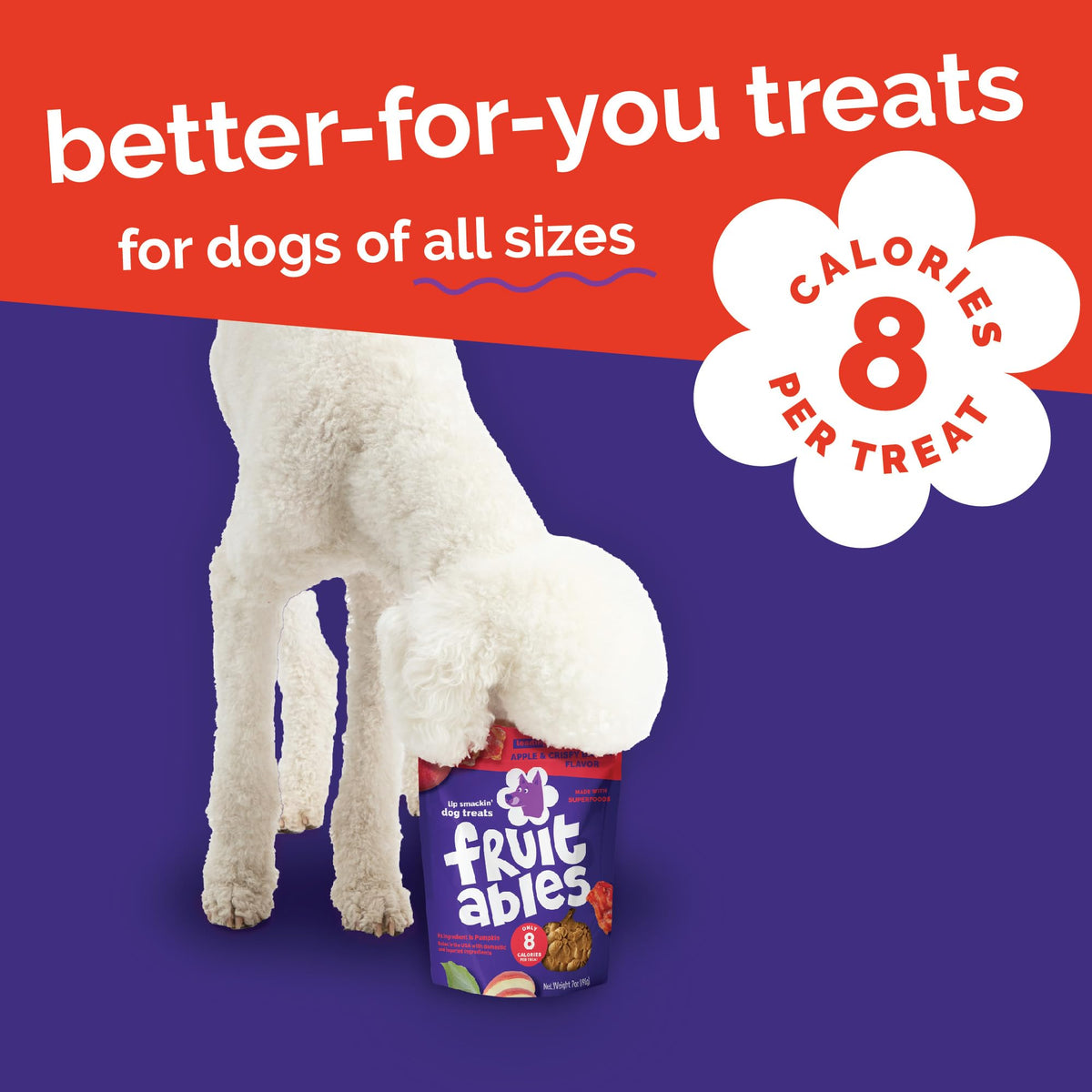 Fruitables Pumpkin & Blueberry Low-Calorie Baked Dog Treats, 12 oz