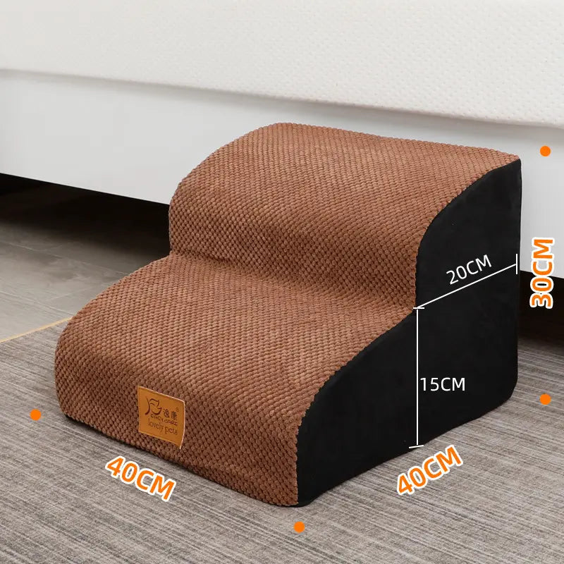 Pet Stairs Dog Stairs Small Dog Bed Climbing Ladder Bedside Dog Cat Climbing Ladder Coat Removal and Cleaning eprolo
