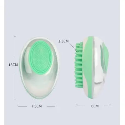 Dog Cat Bath Brush 2-in-1 Pet SPA Massage Comb Soft Silicone Pets Shower Hair Grooming Cmob Dog Cleaning Tool Pet Products eprolo