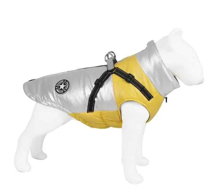 Winter Pet Puffer Jacket – Adjustable Warm Dog Coat (S–7XL)
