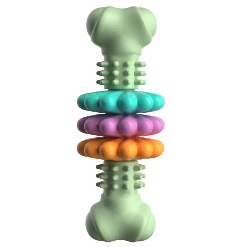 Dog Chew Toy Dog Bone Type Dogs Teeth Cleaning Toys Indestructible TPR Bone Chewing Bite Resistant Teething Toys Pet Products eprolo