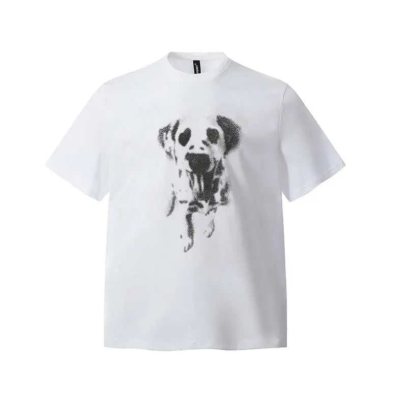 Animal Dog Printed Short sleeved T-shirt eprolo