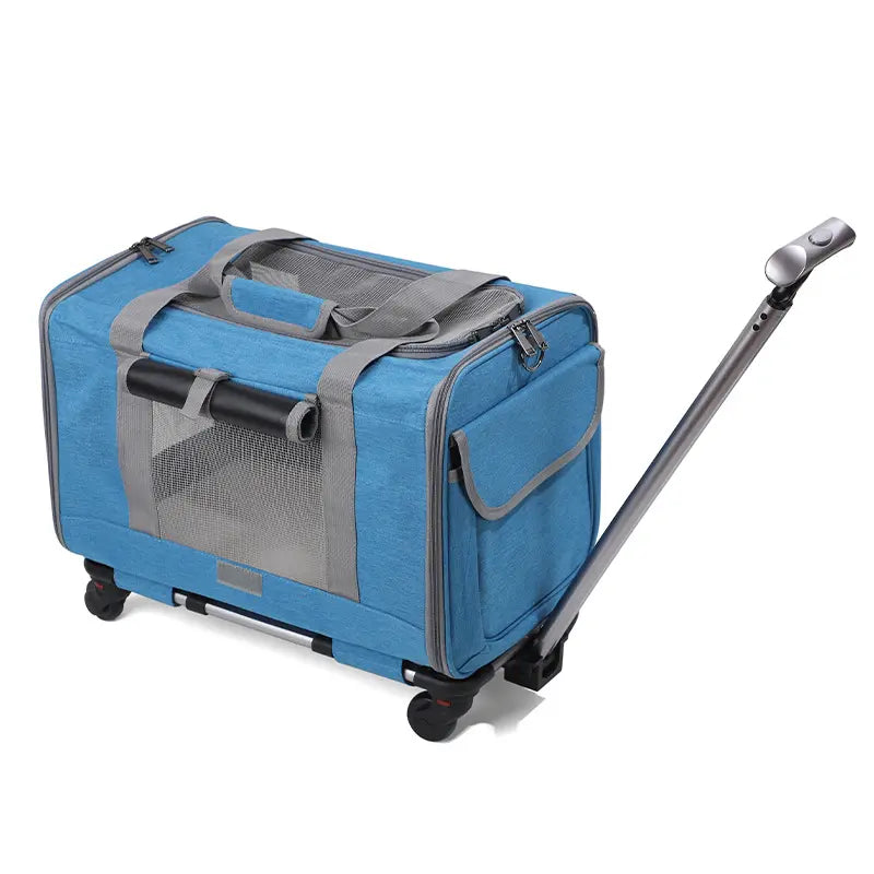 Travel Cat Carrier Summer Dog Pet Bag Foldable Cat Pet Box Breathable Portable Pet Trolley Case eprolo