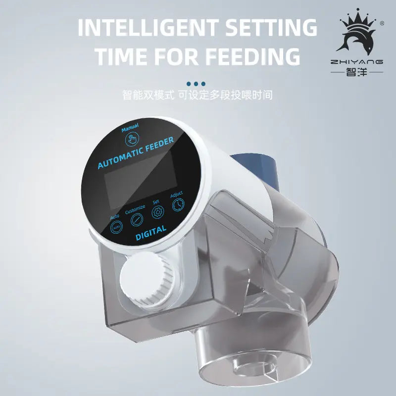Automatic Fish Feeder Fish Tank Feed Pellet Timing Feeding Machine LCD Feeding Machine eprolo