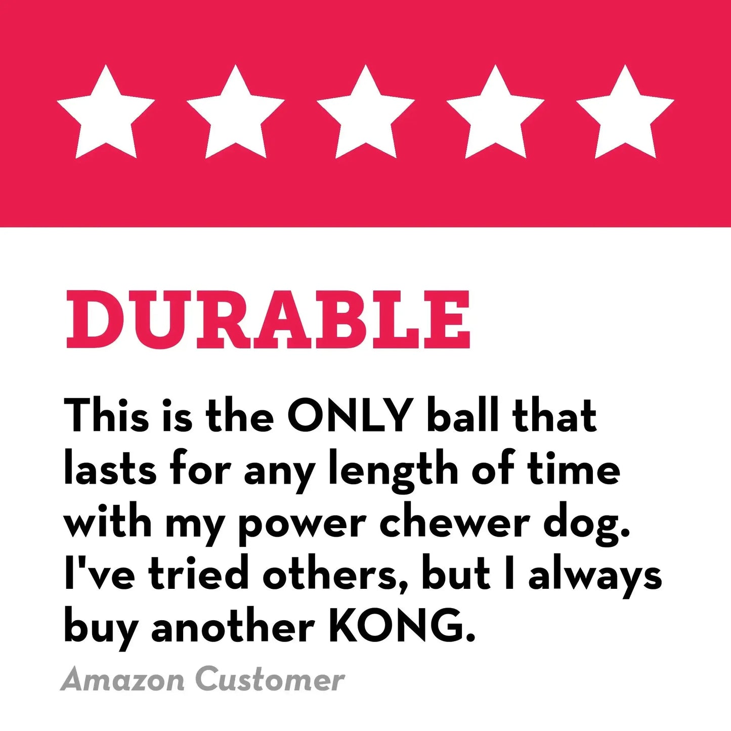 KONG - Extreme Ball - Durable Rubber Dog Toy for Power Chewers, Black Needora
