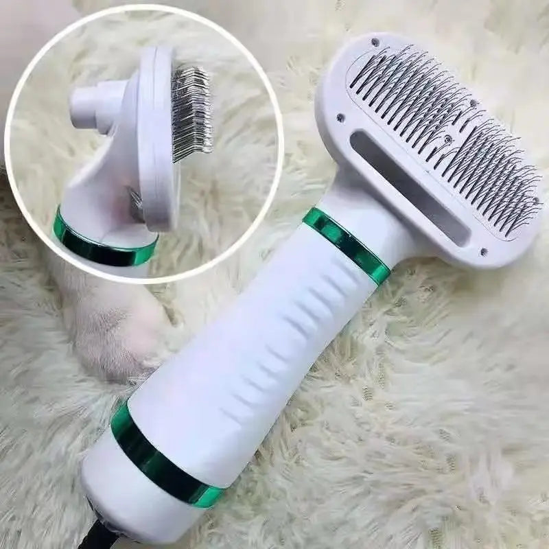 Two-In-One Pet Hot Air Comb Pet Hair Dryer Blowing Hair Cleaning Cat And Dog Pet Hair Comb Pet Brush Comb eprolo