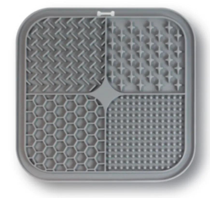 Pet Licking Mat Silicone Pet Food Suction Cup Licking Mat Slow Feeding Mat Anti-choking Slow Food Basin eprolo
