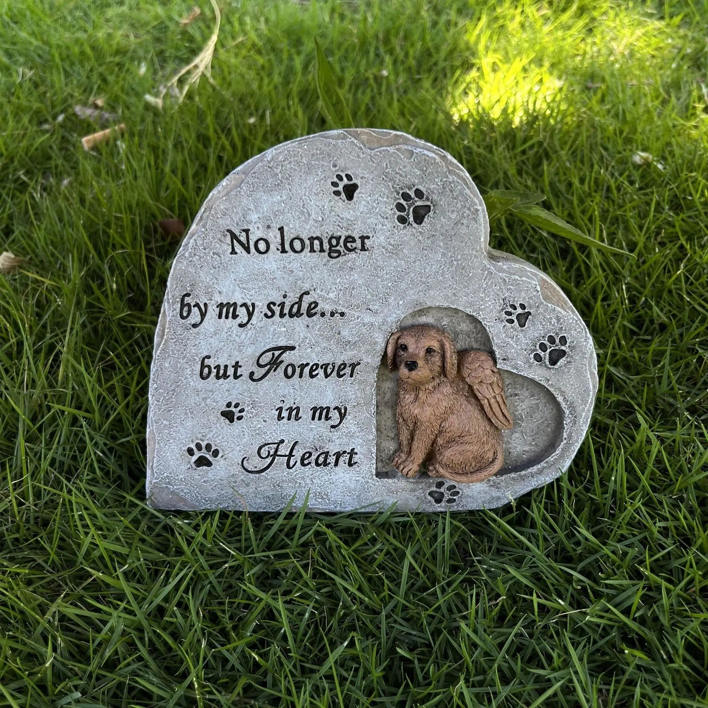 Heart shaped Pet Dog Monument Outdoor Resin eprolo