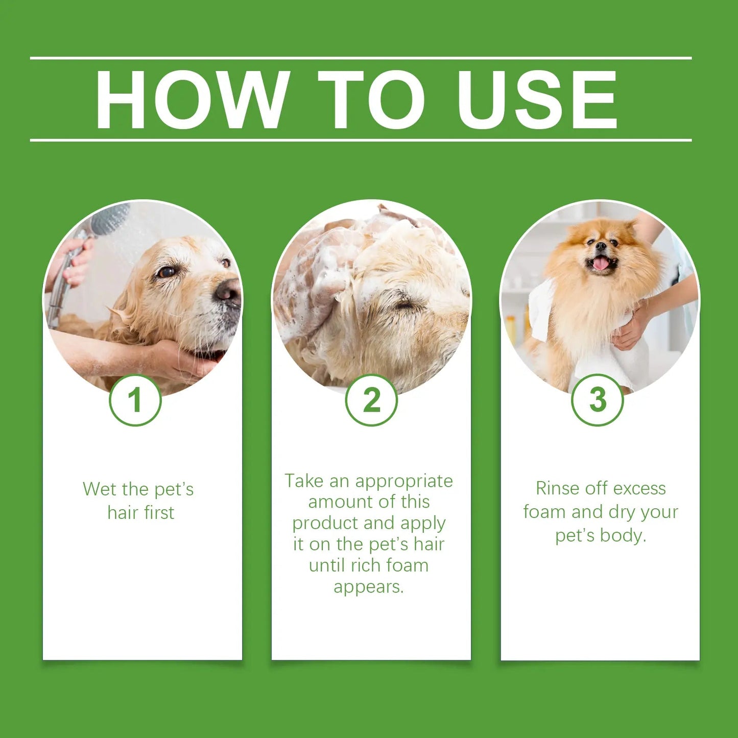 Pet Wash & Care 2-In-1 Dog & Cat Stay Fragrant Body Wash Pet Hair Cleaning Body Wash eprolo