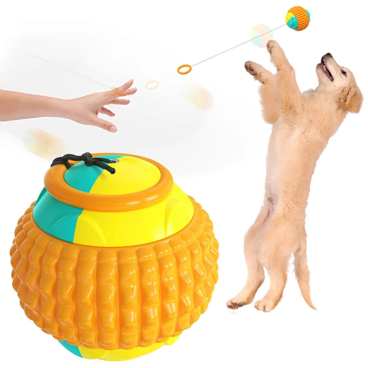 Pet Supplies Training Hand Throwing Ball Molars Bite Resistant Interactive And Fun Dog Toys eprolo