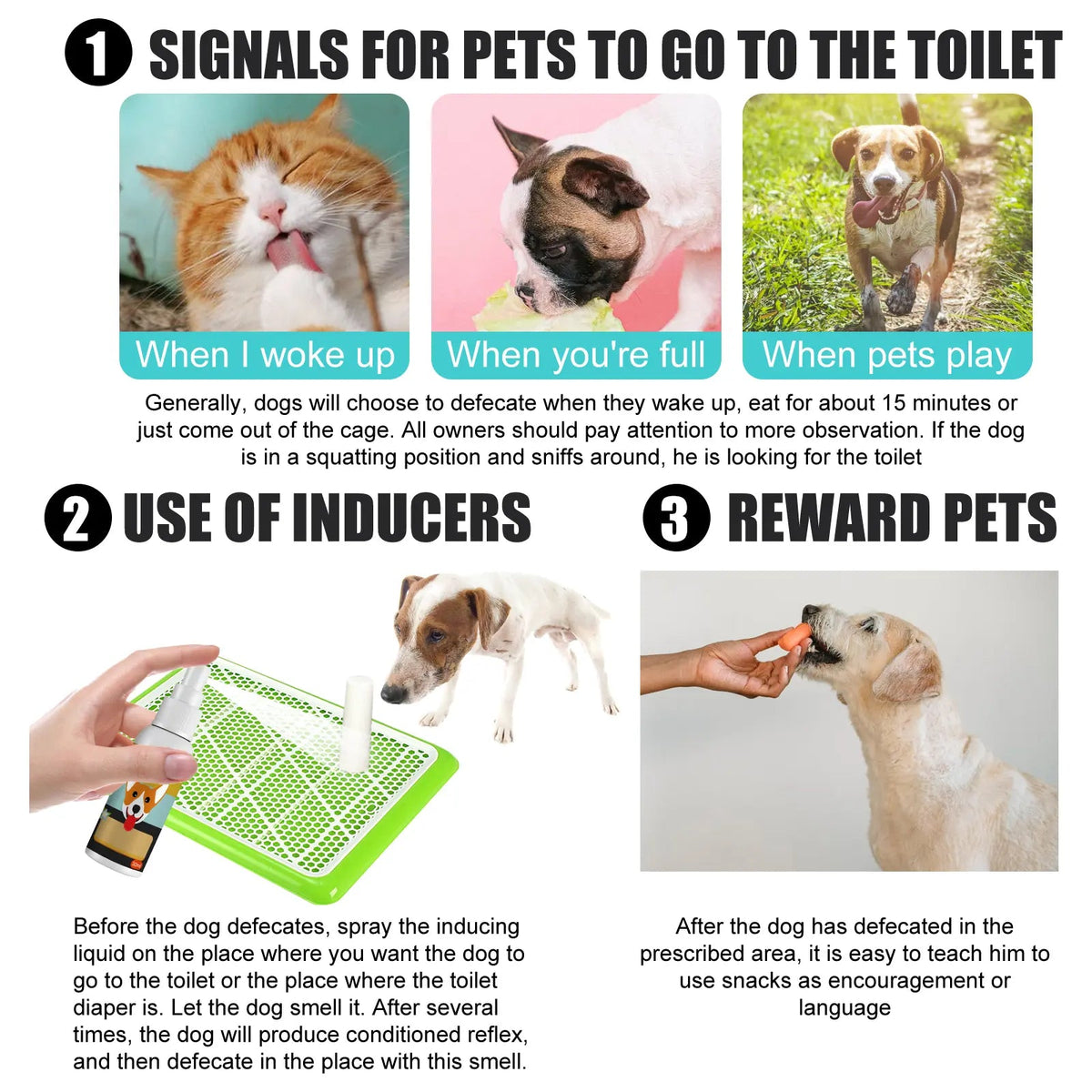 Pet Defecation Locator Spray, Pet Poop Location Pet Cats And Dogs Locate Defecation Inducers eprolo