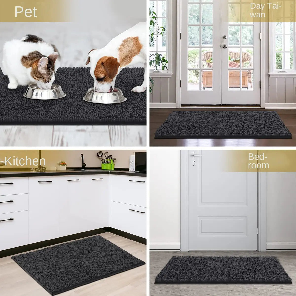 Thickened Snowy Pet Shower Mat, Highly Absorbent Pet Anti Slip Mat, Bathroom Floor Mat, Carpet eprolo