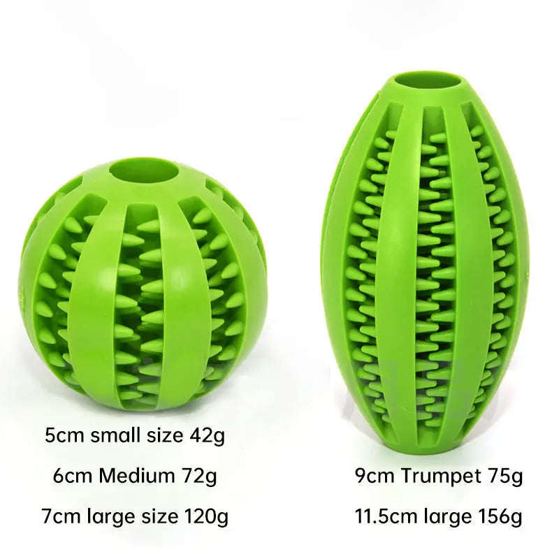 Dog Tooth Grinding Ball Pet Feeding Ball Toy Ball Spill Ball Pet Educational Toy Bite Resistant Tooth Grinding Tooth Cleaning eprolo