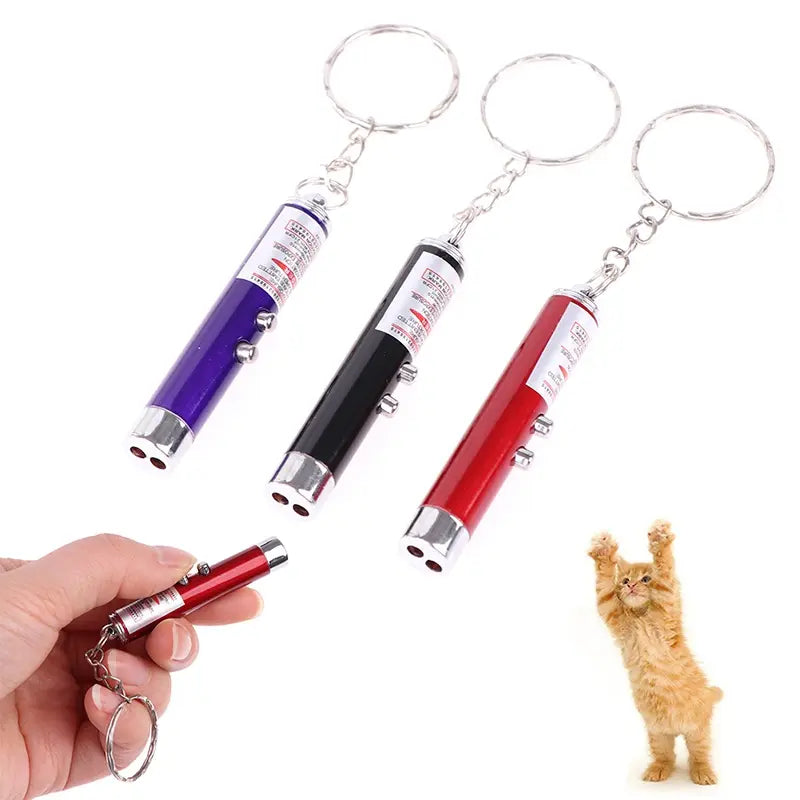 Mini Aluminum Alloy Laser Cat Wand White LED Lighting Infrared Small Flashlight Pet Products Laser Pen eprolo