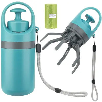 Portable Lightweight Dog Pooper Scooper With Built-in Poop Bag Dispenser Eight-claw Shovel For Pet Toilet Picker Pet Products eprolo