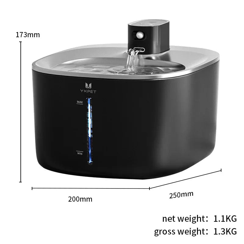 4L Stainless Steel Automatic Pet Water Fountain for Dogs and Cats – Indoor/Outdoor Needora