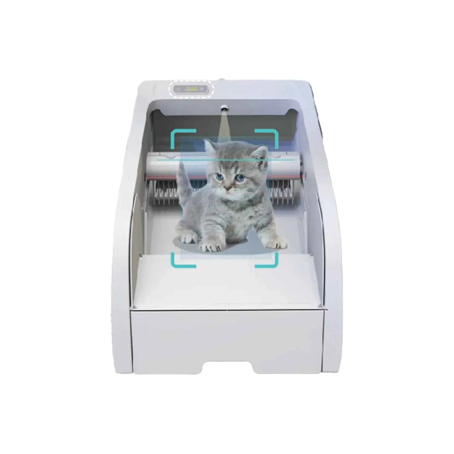 PETAOK Automatic Smart Cat Litter Box – Large 65L, Low Noise, Self‑Cleaning