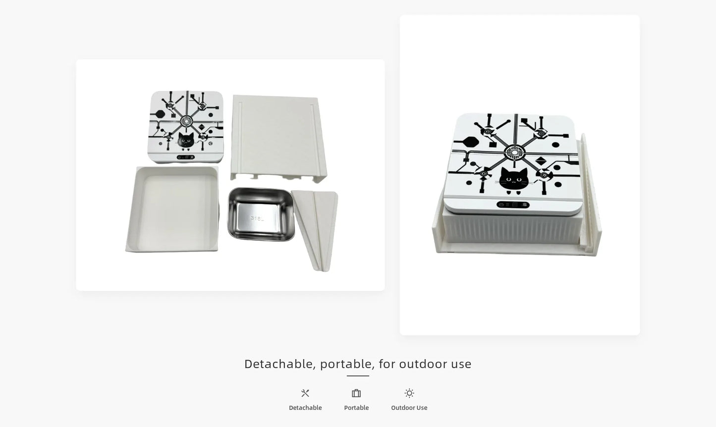 New Tech Microchip Pet Feeder – Smart Infrared Auto‑Opening Bowl with Sealed Lid & Cervical Design