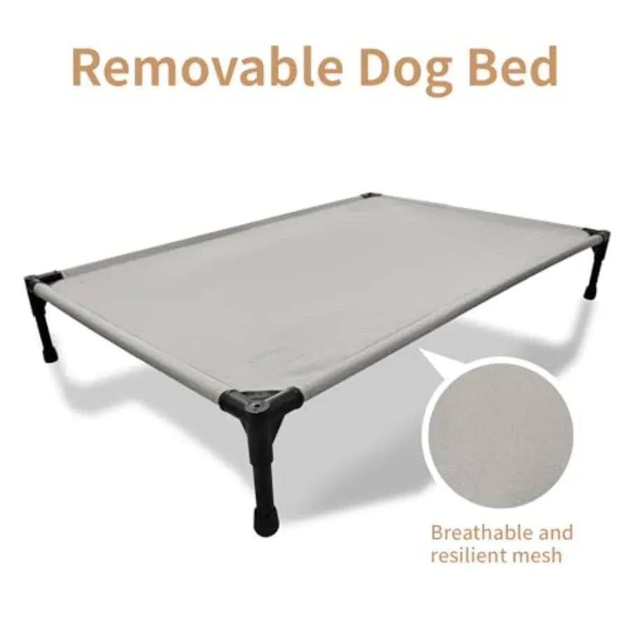 Elevated Cooling Dog Bed Orthopedic Pet Bed for Dogs Removable Washable Cover Indoor and Outdoor Raised Pet Bed with Breathable Needora