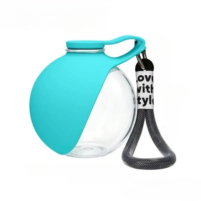Portable Dog Water Bottle – Outdoor PETG Travel Drink Dispenser with Built‑In Bowl