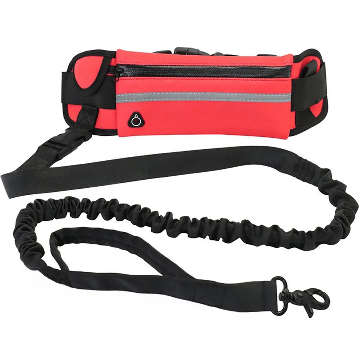 Hands Free Reflective Dog Leash with Waist Bag – Running & Walking Nylon Belt Needora