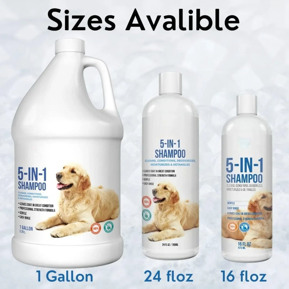 ATUBAN 16 floz 5 in 1 Dog Shampoo for Itchy Skin - Sensitive Skin Dog Shampoo for Smelly Dogs - Dog Shampoos & Conditioners Needora