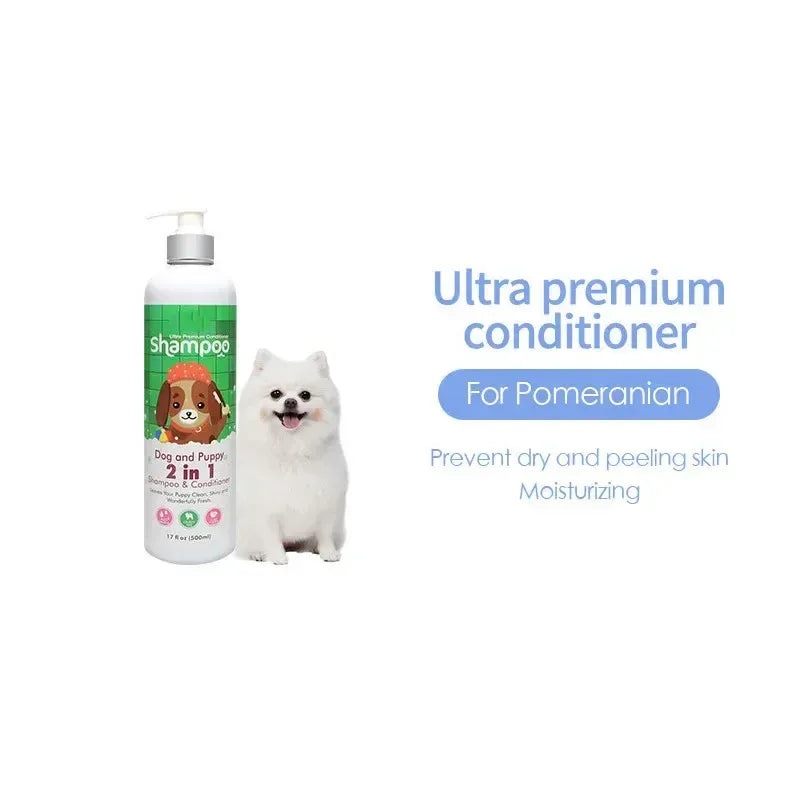 500ml Dog Shower Gel Remove Mites Deodorant Shampoo Long Lasting Fragrance French Bulldog Teddy Samoyed Pet Cleaning Products Needora