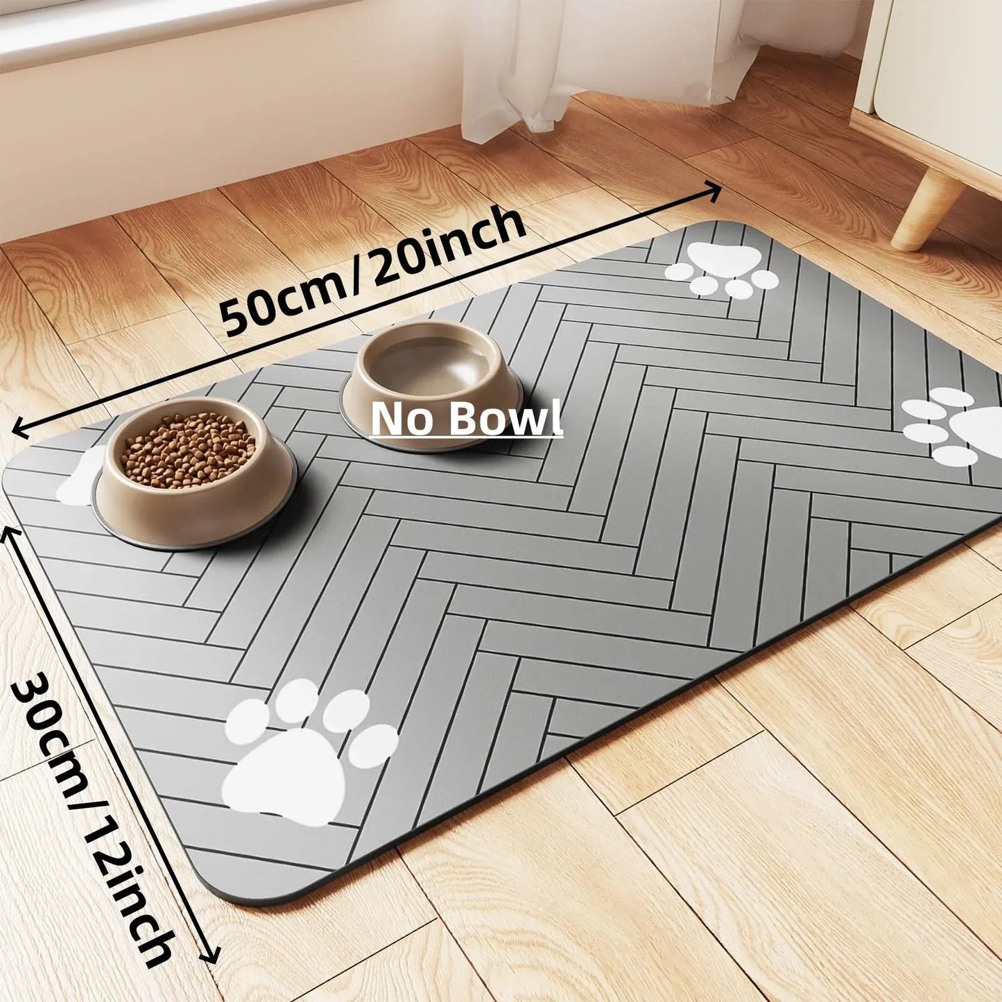 Absorbent Pet Feeding Mat – Waterproof Non‑Slip Placemat for Dog & Cat Bowls Needora