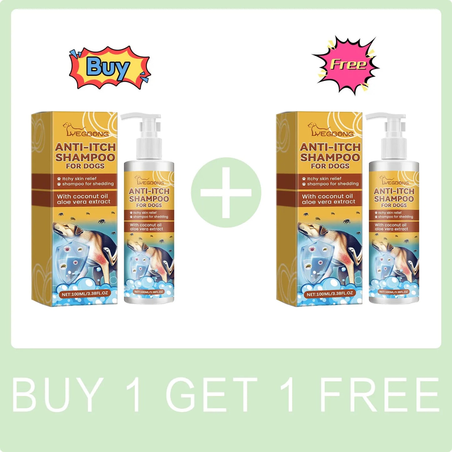 Dog Shampoo Conditioner Moisturizing for Sensitive Skin PH Balanced Anti Itching Flea Killer Dirt Mite Removal Pet Cleaning Foam Needora