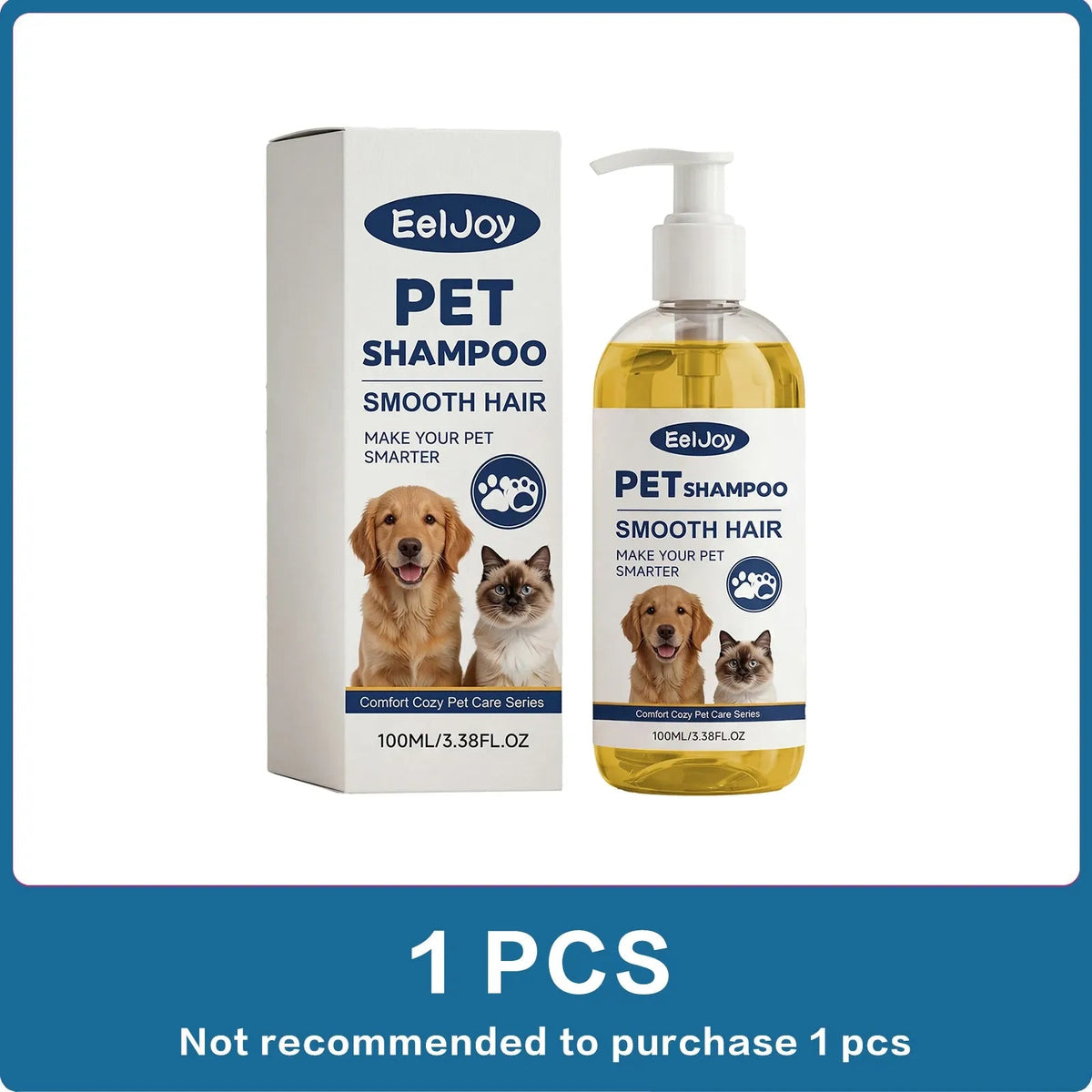Natural Coconut Oil Pet Shampoo Gentle Fur Cleansing Wash Smooth Coat Care for Dog Cat Deep Moisturizing Daily Grooming Supplies Needora