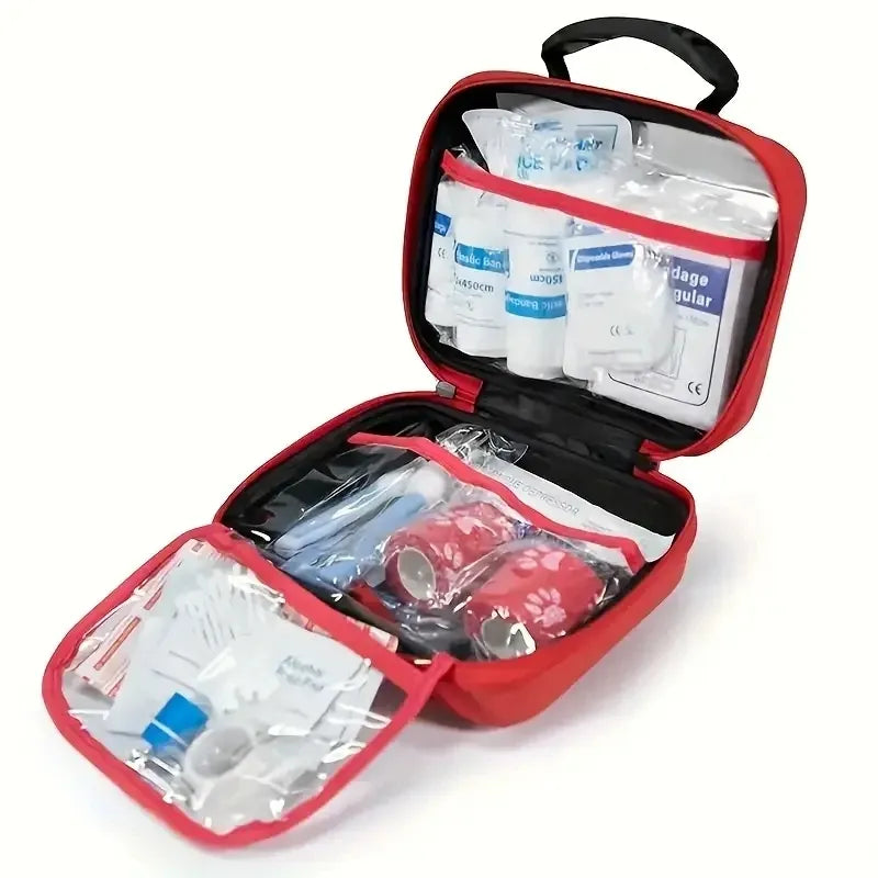 Compact pet First Aid kit for dogs and cats