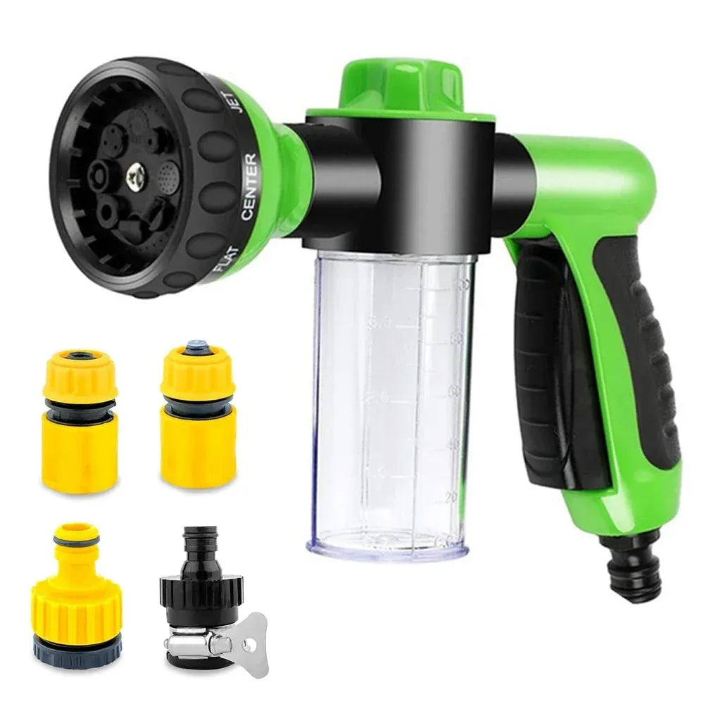 Dog Shower Sprayer 8 in 1 Pet Bath Cleaning Cat Dog Shower Gun High-pressure Hose Nozzle Foam Garden Car Animal Dog Wash Tool Needora